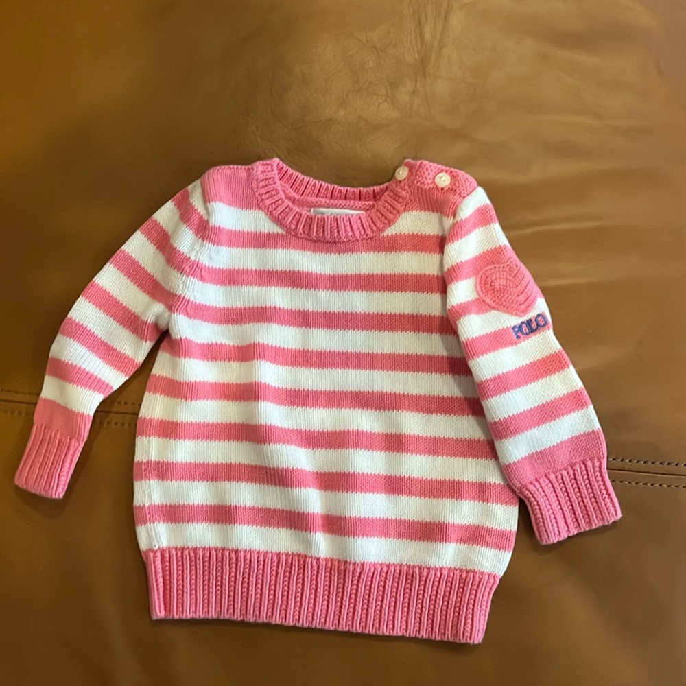 Ralph Lauren sweater for 6 month old with heart detail
